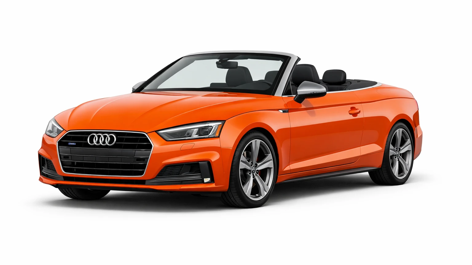 Audi A5 Cabriolet convertible hire Madrid summer road trip Paseo Castellana